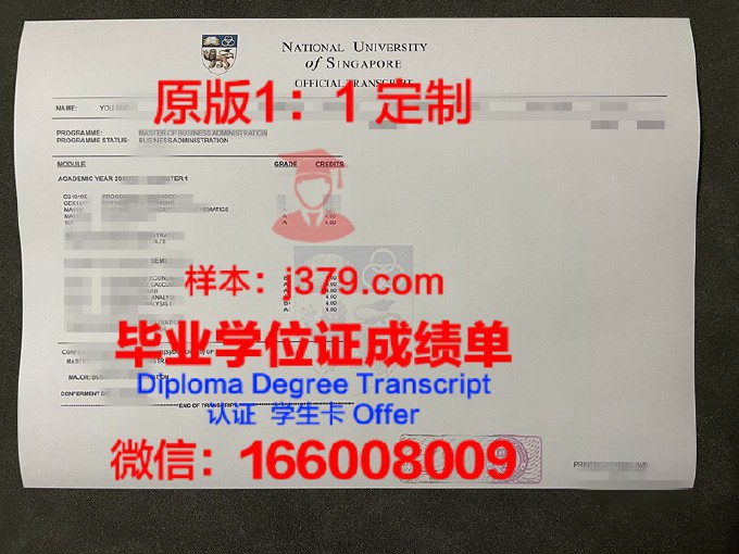 新加坡国立大学学历证书(新加坡国立大学硕士学位证书)