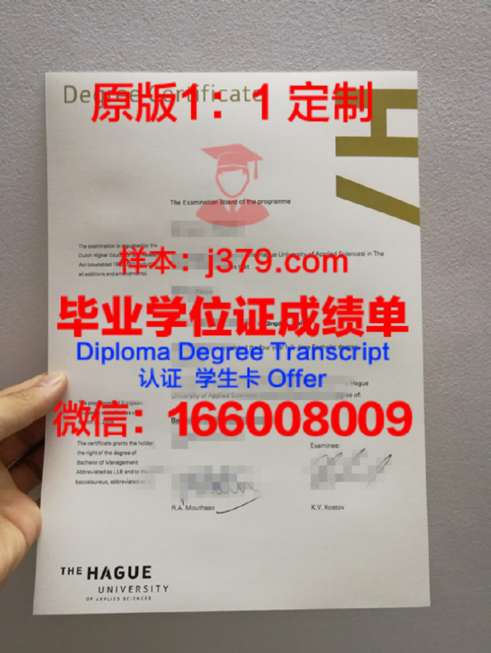 荷兰学院毕业证样品Holland College Diploma